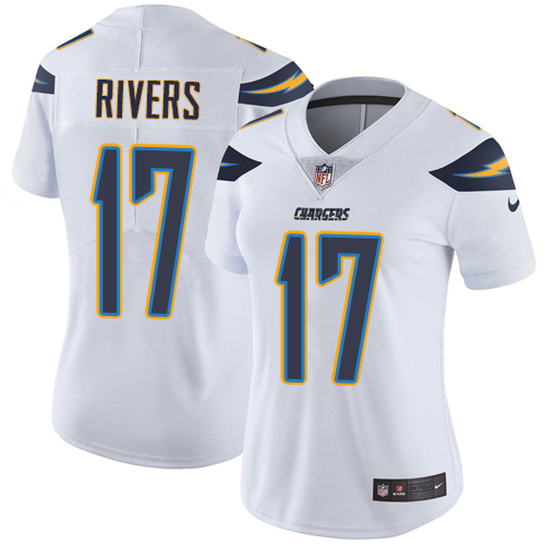 Nike Chargers #17 Philip Rivers White Women's Stitched NFL Vapor Untouchable Limited Jersey Nike Chargers #17 Philip Rivers White Women's Stitched NFL Vapor Untouchable Limited Jersey