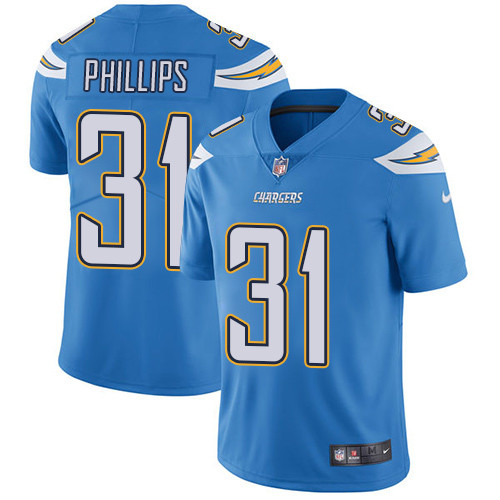 Nike Chargers #31 Adrian Phillips Electric Blue Alternate Men's Stitched NFL Vapor Untouchable Limited Jersey Nike Chargers #31 Adrian Phillips Electric Blue Alternate Men's Stitched NFL Vapor Untouchable Limited Jersey