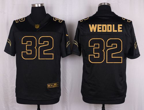 Nike Chargers #32 Eric Weddle Black Men's Stitched NFL Elite Pro Line Gold Collection Jersey Nike Chargers #32 Eric Weddle Black Men's Stitched NFL Elite Pro Line Gold Collection Jersey