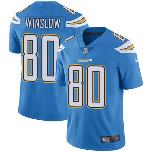 Nike Chargers #80 Kellen Winslow Electric Blue Alternate Youth Stitched NFL Vapor Untouchable Limited Jersey Nike Chargers #80 Kellen Winslow Electric Blue Alternate Youth Stitched NFL Vapor Untouchable Limited Jersey