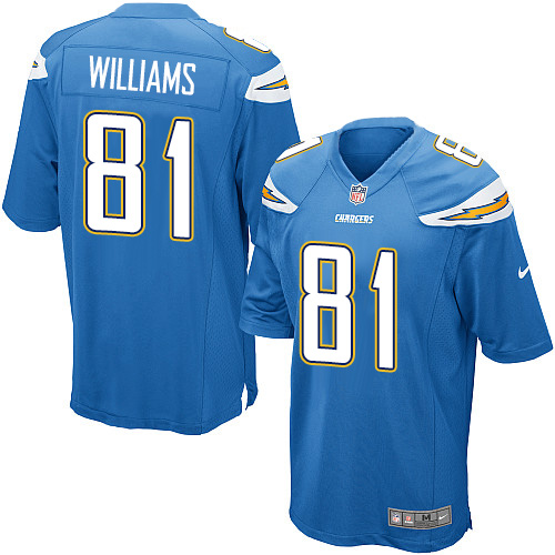 Nike Chargers #81 Mike Williams Electric Blue Alternate Youth Stitched NFL New Elite Jersey Nike Chargers #81 Mike Williams Electric Blue Alternate Youth Stitched NFL New Elite Jersey