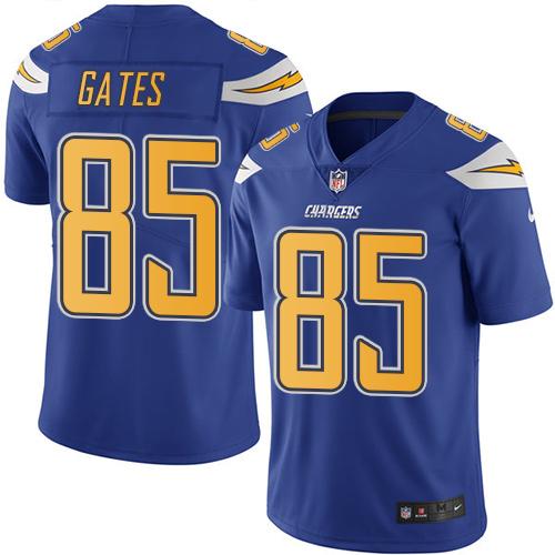 Nike Chargers #85 Antonio Gates Electric Blue Youth Stitched NFL Limited Rush Jersey Nike Chargers #85 Antonio Gates Electric Blue Youth Stitched NFL Limited Rush Jersey