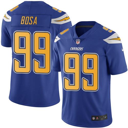 Nike Chargers #99 Joey Bosa Electric Blue Men's Stitched NFL Limited Rush Jersey Nike Chargers #99 Joey Bosa Electric Blue Men's Stitched NFL Limited Rush Jersey