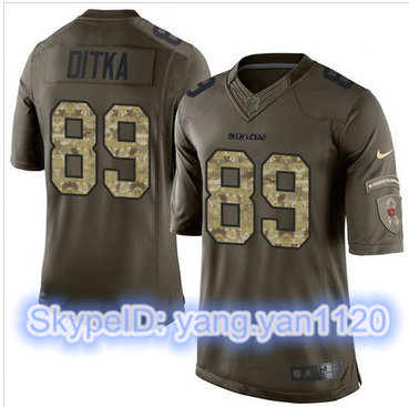 Nike Chicago Bears #89 Mike Ditka Green Men's Stitched NFL Limited Salute to Service Jersey Nike Chicago Bears #89 Mike Ditka Green Men's Stitched NFL Limited Salute to Service Jersey