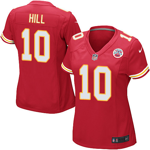 Nike Chiefs #10 Tyreek Hill Red Team Color Women's Stitched NFL Elite Jersey Nike Chiefs #10 Tyreek Hill Red Team Color Women's Stitched NFL Elite Jersey