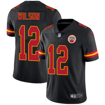 Nike Chiefs #12 Albert Wilson Black Men's Stitched NFL Limited Rush Jersey