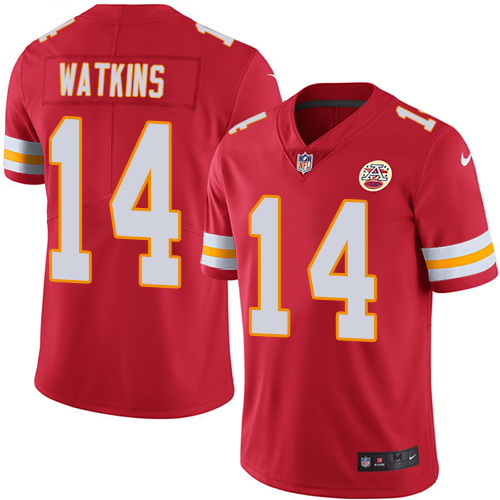 Nike Chiefs #14 Sammy Watkins Red Team Color Men's Stitched NFL Vapor Untouchable Limited Jersey Nike Chiefs #14 Sammy Watkins Red Team Color Men's Stitched NFL Vapor Untouchable Limited Jersey