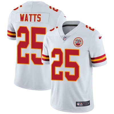 Nike Chiefs #25 Armani Watts White Men's Stitched NFL Vapor Untouchable Limited Jersey