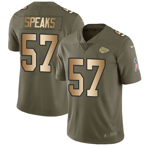 Nike Chiefs #57 Breeland Speaks Olive Gold Youth Stitched NFL Limited 2017 Salute to Service Jersey Nike Chiefs #57 Breeland Speaks Olive Gold Youth Stitched NFL Limited 2017 Salute to Service Jersey