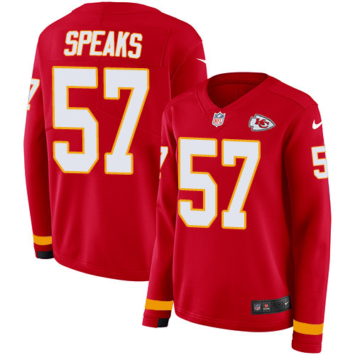 Nike Chiefs #57 Breeland Speaks Red Team Color Women's Stitched