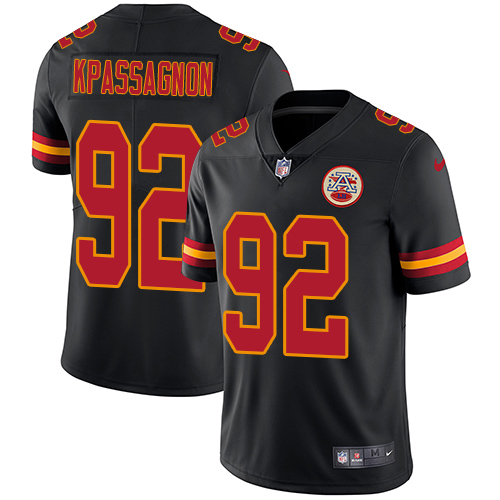 Nike Chiefs #92 Tanoh Kpassagnon Black Men's Stitched NFL Limited Rush Jersey