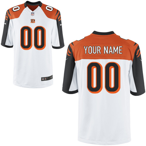 Nike Cincinnati Bengals Youth Customized Game White Jersey