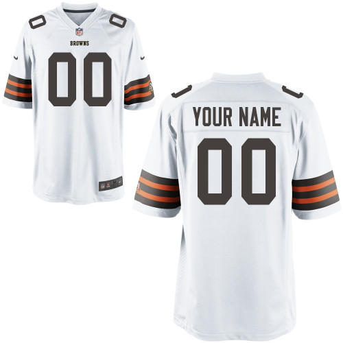 Nike Cleveland Browns Youth Customized Game White Jersey Nike Cleveland Browns Youth Customized Game White Jersey