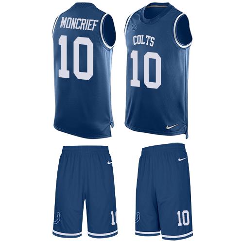 Nike Colts #10 Donte Moncrief Royal Blue Team Color Men's Stitched NFL Limited Tank Top Suit Jersey Nike Colts #10 Donte Moncrief Royal Blue Team Color Men's Stitched NFL Limited Tank Top Suit Jersey