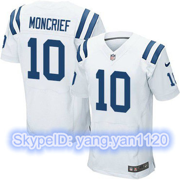 Nike Colts #10 Donte Moncrief White Men's Stitched NFL Elite Jersey