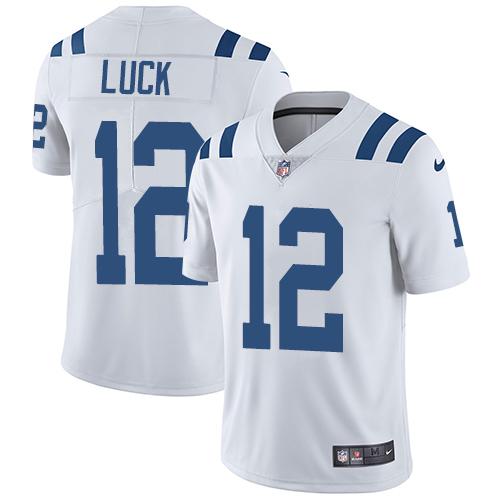 Nike Colts #12 Andrew Luck White Youth Stitched NFL Vapor Untouchable Limited Jersey Nike Colts #12 Andrew Luck White Youth Stitched NFL Vapor Untouchable Limited Jersey