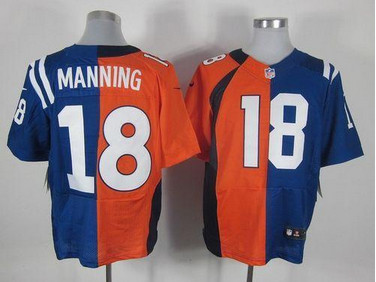 Nike Colts #18 Peyton Manning OrangeRoyal Blue Men's Stitched NFL Elite Split Broncos Jersey Nike Colts #18 Peyton Manning OrangeRoyal Blue Men's Stitched NFL Elite Split Broncos Jersey