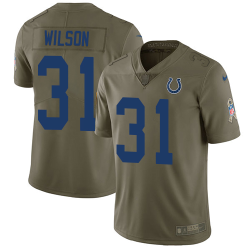 Nike Colts #31 Quincy Wilson Olive Youth Stitched NFL Limited 2017 Salute to Service Jersey Nike Colts #31 Quincy Wilson Olive Youth Stitched NFL Limited 2017 Salute to Service Jersey