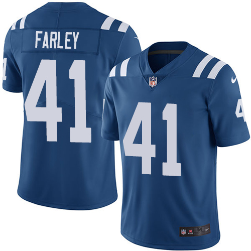 Nike Colts #41 Matthias Farley Royal Blue Team Color Men's Stitched NFL Vapor Untouchable Limited Jersey Nike Colts #41 Matthias Farley Royal Blue Team Color Men's Stitched NFL Vapor Untouchable Limited Jersey