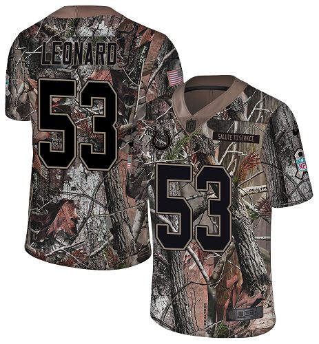 Nike Colts #53 Darius Leonard Camo Men's Stitched NFL Limited Rush Realtree Jersey Nike Colts #53 Darius Leonard Camo Men's Stitched NFL Limited Rush Realtree Jersey