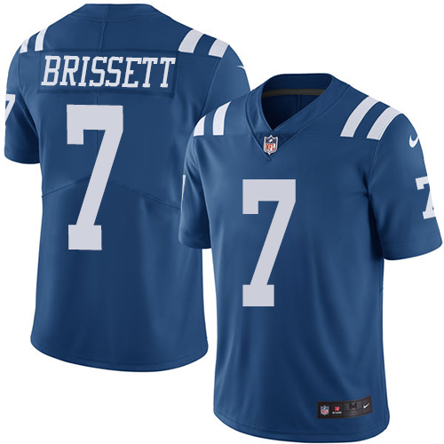 Nike Colts #7 Jacoby Brissett Royal Blue Men's Stitched NFL Limited Rush Jersey Nike Colts #7 Jacoby Brissett Royal Blue Men's Stitched NFL Limited Rush Jersey