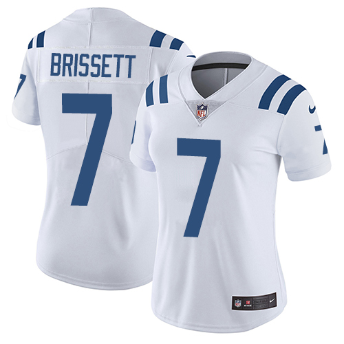 Nike Colts #7 Jacoby Brissett White Women's Stitched NFL Vapor Untouchable Limited Jersey Nike Colts #7 Jacoby Brissett White Women's Stitched NFL Vapor Untouchable Limited Jersey