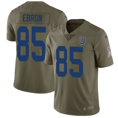 Nike Colts #85 Eric Ebron Olive Youth Stitched NFL Limited 2017 Salute to Service Jersey Nike Colts #85 Eric Ebron Olive Youth Stitched NFL Limited 2017 Salute to Service Jersey