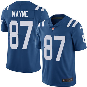 Nike Colts #87 Reggie Wayne Royal Blue Team Color Men's Stitched NFL Vapor Untouchable Limited Jersey
