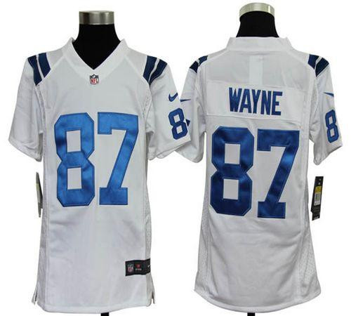 Nike Colts #87 Reggie Wayne White Youth Stitched NFL Elite Jersey Nike Colts #87 Reggie Wayne White Youth Stitched NFL Elite Jersey