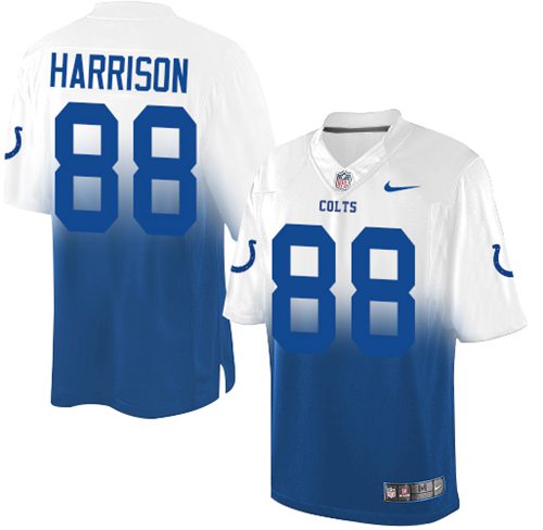 Nike Colts #88 Marvin Harrison Royal Blue White Men's Stitched NFL Elite Fadeaway Fashion Jersey Nike Colts #88 Marvin Harrison Royal Blue White Men's Stitched NFL Elite Fadeaway Fashion Jersey