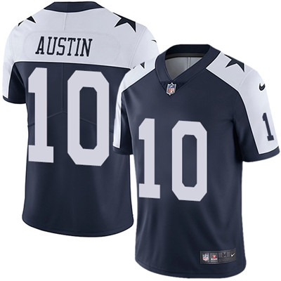 Nike Cowboys #10 Tavon Austin Navy Blue Thanksgiving Men's Stitched NFL Vapor Untouchable Limited Throwback Jersey Nike Cowboys #10 Tavon Austin Navy Blue Thanksgiving Men's Stitched NFL Vapor Untouchable Limited Throwback Jersey