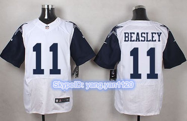 Nike Cowboys #11 Cole Beasley White Men's Stitched NFL Elite Rush Jersey