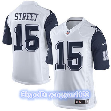 Nike Cowboys #15 Devin Street White Men's Stitched NFL Limited Rush Jersey Nike Cowboys #15 Devin Street White Men's Stitched NFL Limited Rush Jersey