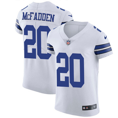 Nike Cowboys #20 Darren McFadden White Men's Stitched NFL Vapor Untouchable Elite Jersey Nike Cowboys #20 Darren McFadden White Men's Stitched NFL Vapor Untouchable Elite Jersey