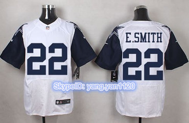 Nike Cowboys #22 Emmitt Smith White Men's Stitched NFL Elite Rush Jersey Nike Cowboys #22 Emmitt Smith White Men's Stitched NFL Elite Rush Jersey