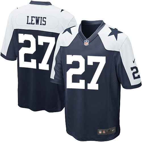 Nike Cowboys #27 Jourdan Lewis Game Navy Blue Men's  Throwback Alternate NFL Jersey