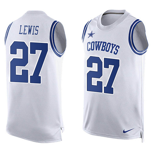 Nike Cowboys #27 Jourdan Lewis White Men's  Player Name & Number Tank Top NFL Limited Jersey