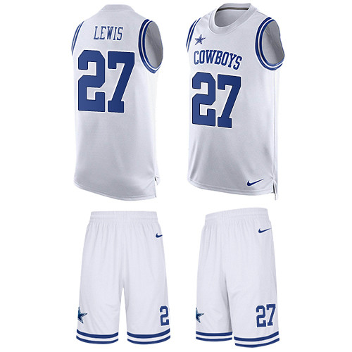 Nike Cowboys #27 Jourdan Lewis White Men's Tank Top Suit NFL Limited Jersey Nike Cowboys #27 Jourdan Lewis White Men's Tank Top Suit NFL Limited Jersey