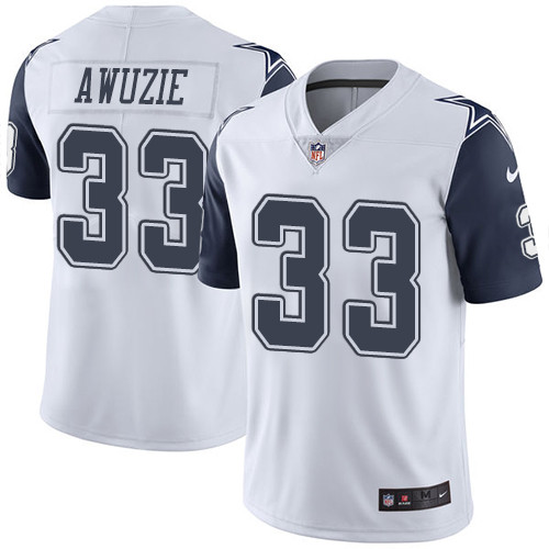 Nike Cowboys #33 Chidobe Awuzie White Men's Stitched NFL Limited Rush Jersey Nike Cowboys #33 Chidobe Awuzie White Men's Stitched NFL Limited Rush Jersey