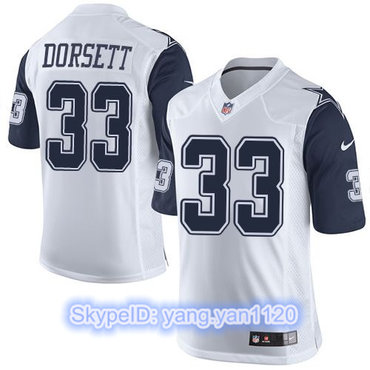 Nike Cowboys #33 Tony Dorsett White Men's Stitched NFL Limited Rush Jersey