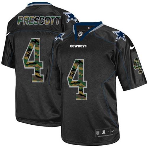 Nike Cowboys #4 Dak Prescott Black Men's Stitched NFL Elite Camo Fashion Jersey Nike Cowboys #4 Dak Prescott Black Men's Stitched NFL Elite Camo Fashion Jersey