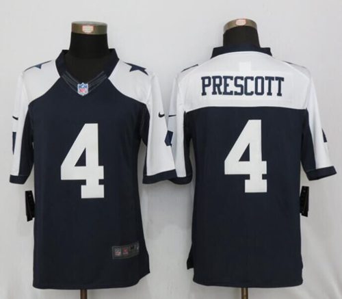 Nike Cowboys #4 Dak Prescott Navy Blue Thanksgiving Men's Stitched NFL Limited Jersey Nike Cowboys #4 Dak Prescott Navy Blue Thanksgiving Men's Stitched NFL Limited Jersey