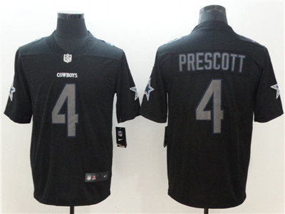 Nike Cowboys #4 Dal Prescott Black Impact Limited Jersey Nike Cowboys #4 Dal Prescott Black Impact Limited Jersey