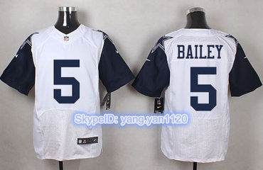 Nike Cowboys #5 Dan Bailey White Men's Stitched NFL Elite Rush Jersey Nike Cowboys #5 Dan Bailey White Men's Stitched NFL Elite Rush Jersey