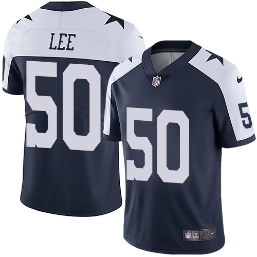 Nike Cowboys #50 Sean Lee Navy Blue Thanksgiving Youth Stitched NFL Vapor Untouchable Limited Throwback Jersey Nike Cowboys #50 Sean Lee Navy Blue Thanksgiving Youth Stitched NFL Vapor Untouchable Limited Throwback Jersey