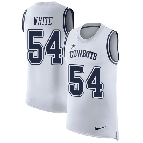 Nike Cowboys #54 Randy White White Men's Stitched NFL Limited Rush Tank Top Jersey Nike Cowboys #54 Randy White White Men's Stitched NFL Limited Rush Tank Top Jersey