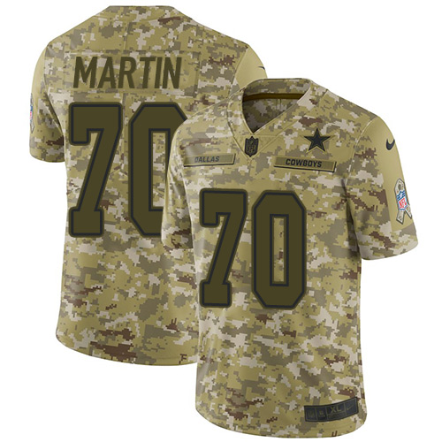 Nike Cowboys #70 Zack Martin Camo Men's Stitched NFL Limited 2018 Salute To Service Jersey Nike Cowboys #70 Zack Martin Camo Men's Stitched NFL Limited 2018 Salute To Service Jersey