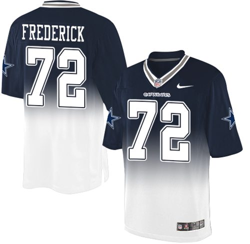 Nike Cowboys #72 Travis Frederick Navy Blue White Men's Stitched NFL Elite Fadeaway Fashion Jersey Nike Cowboys #72 Travis Frederick Navy Blue White Men's Stitched NFL Elite Fadeaway Fashion Jersey