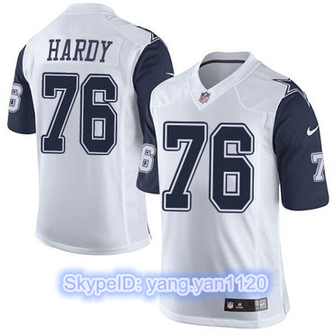 Nike Cowboys #76 Greg Hardy White Men's Stitched NFL Limited Rush Jersey