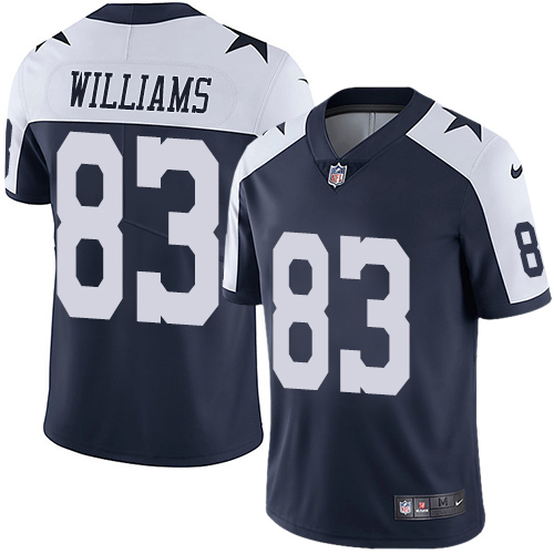 Nike Cowboys #83 Terrance Williams Navy Blue Thanksgiving Men's Stitched NFL Vapor Untouchable Limited Throwback Jersey Nike Cowboys #83 Terrance Williams Navy Blue Thanksgiving Men's Stitched NFL Vapor Untouchable Limited Throwback Jersey